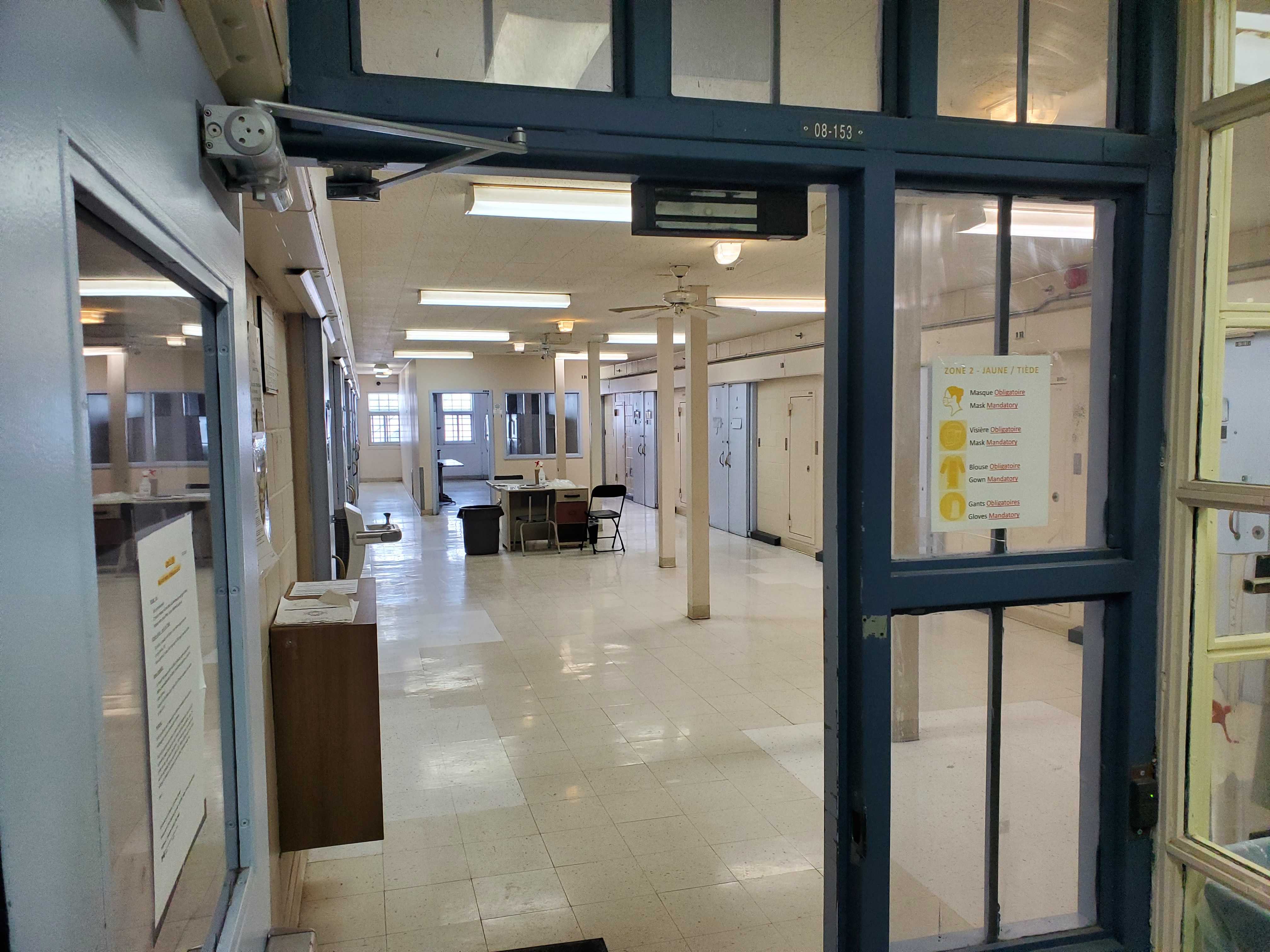 A photo of the medical isolation unit at the Federal Training Centre.