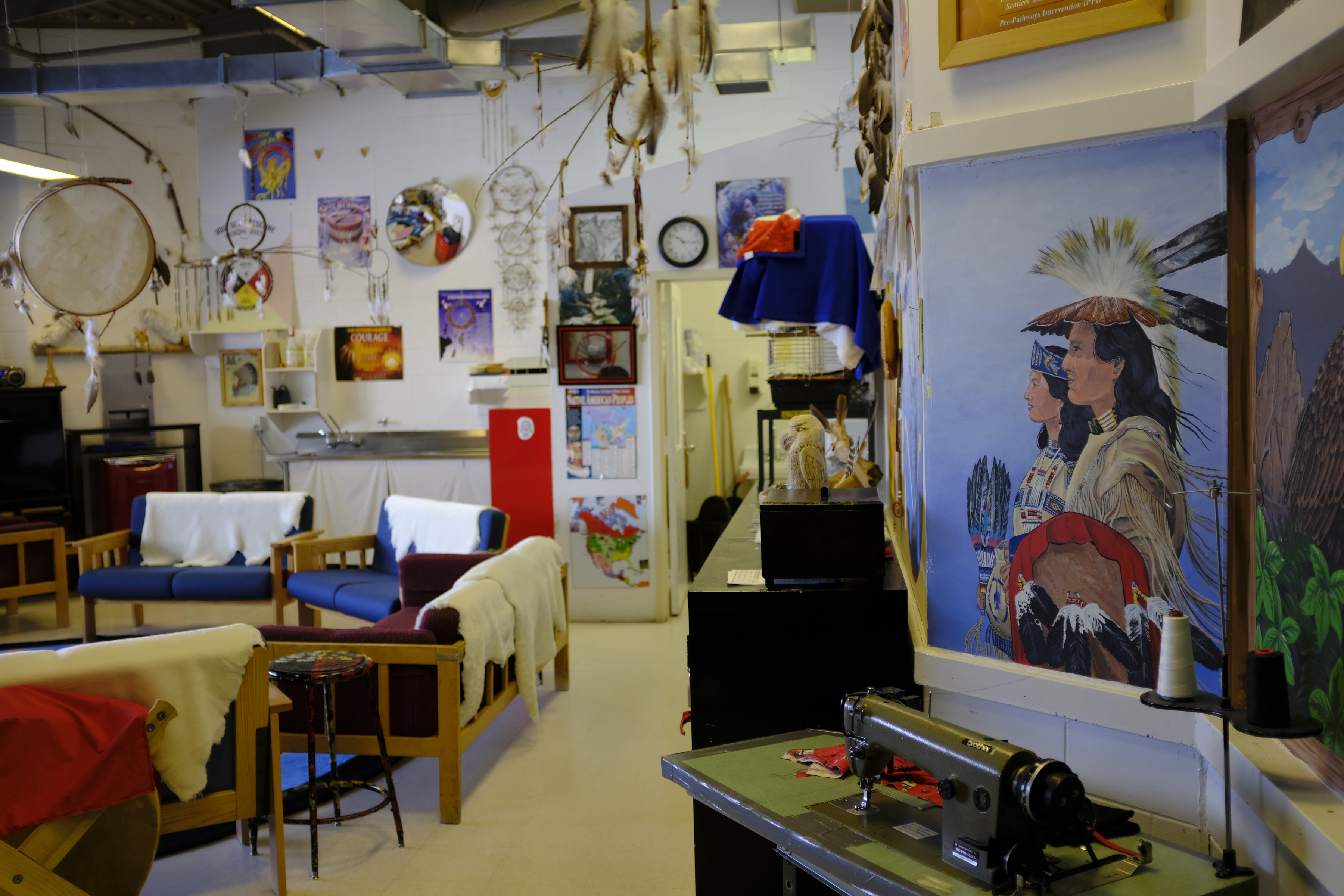 Photo of the cultural space at Port-Cartier Institution.