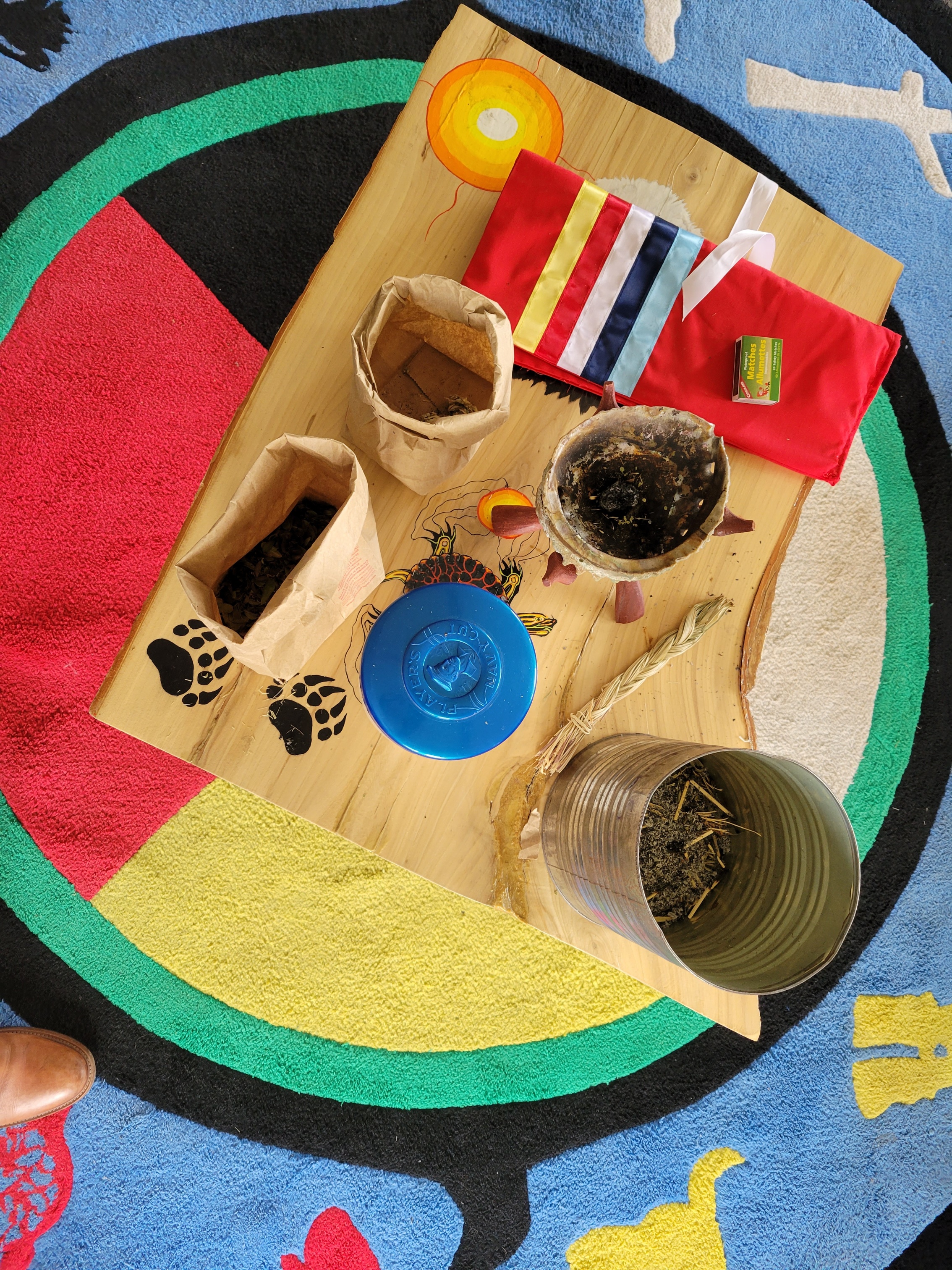 Photo of various medicines used by Elders at Stony Mountain Institution.